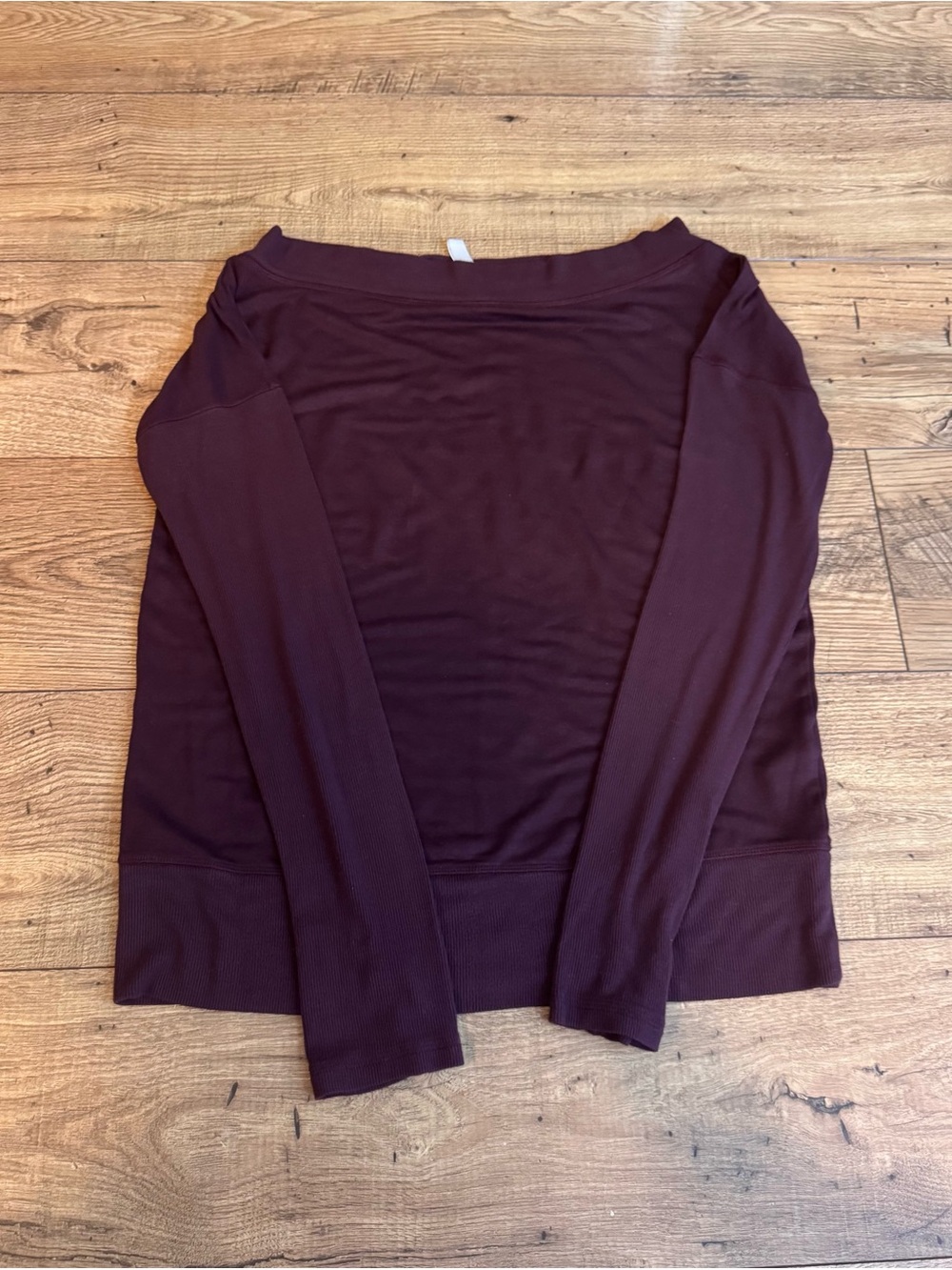 Athleta Long Sleeve Boatneck Top - Plum